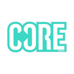 CORE Sticker Classic 8cm - Teal