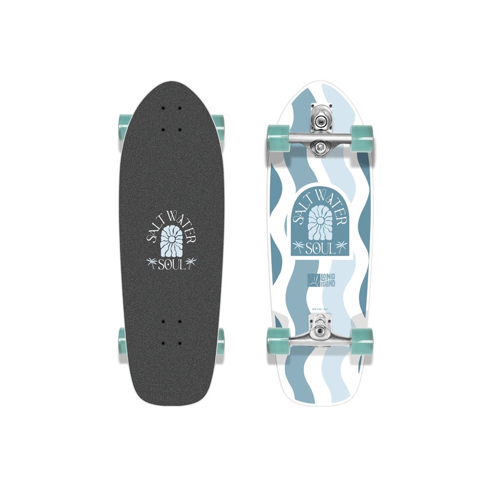 Long Island Rowing 29.5"x9.5"x16.5" Long Island Complete Surfskate Cruiser - 29.5" - Skatewarehouse.co.uk