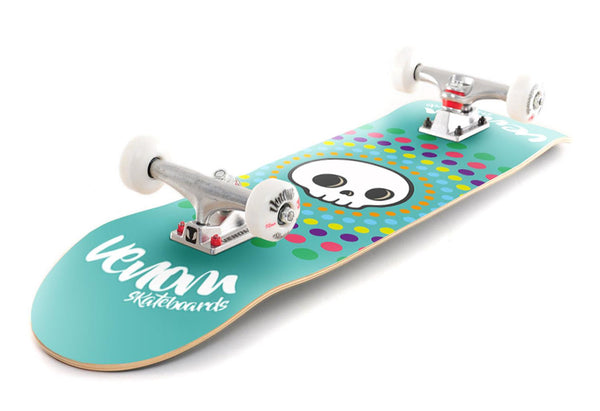 Venom Core Complete Skateboard - Skull Spots Teal - 7.75