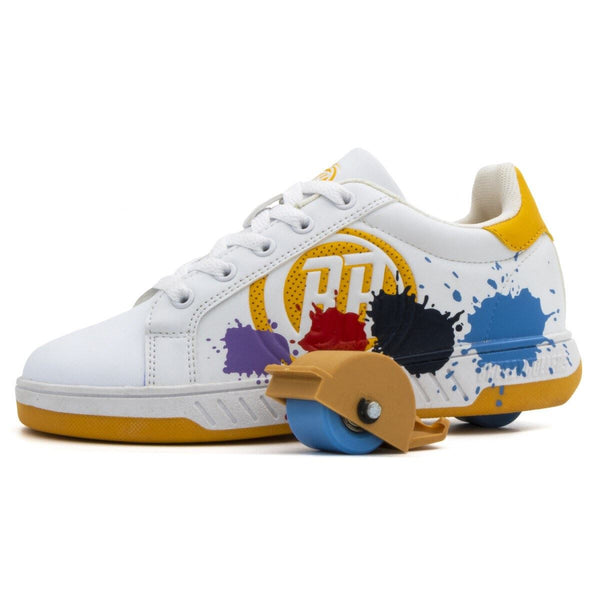 Breezy Rollers Splash - White / Yellow - Skatewarehouse.co.uk
