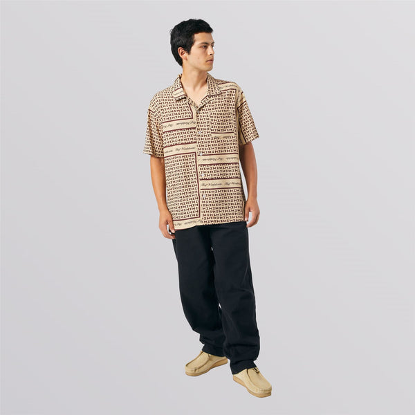 HUF Scarf S / S Resort Top (Tan) T-Shirt - S