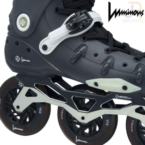 Luminous Skates Ray 110 Dark Inline Skates - Skatewarehouse.co.uk