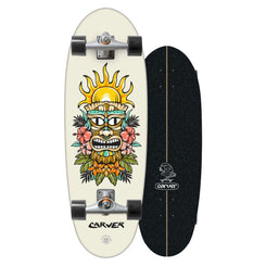 Carver TIKI SUNRISE Mini Kids Surfskate Cruiser Skateboard C5 - 9.28" x 28.0" - Skatewarehouse.co.uk