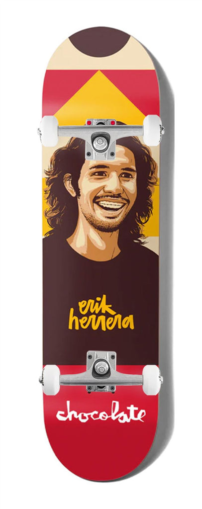 Chocolate Hecox Portrait Erik Herrera x Venom Custom Complete Skateboard - 8.25"