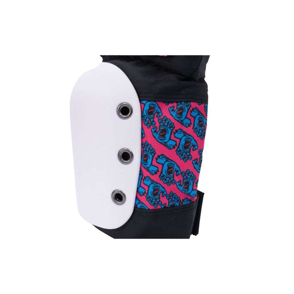 Pro-Tec Pads X Santa Cruz Street Adult 3-PK Pad Set Open - Black / White / Pink