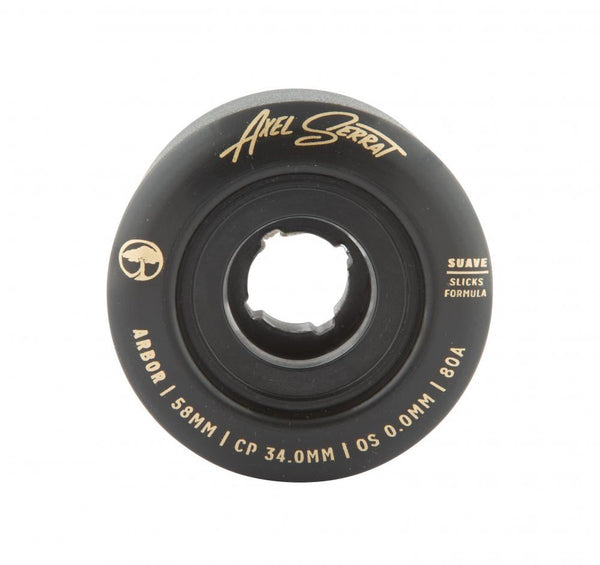 Arbor Signature Skateboard Wheels Suave Axel Serrat 80a - Black - Skatewarehouse.co.uk