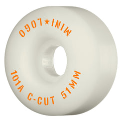 Mini-Logo C-Cut 2" • 51mm X 101a White Skateboard Wheels