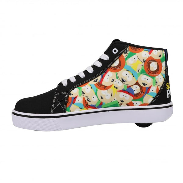 Heelys x South Park Racer Mid SP - Black / White / Yellow - Skatewarehouse.co.uk