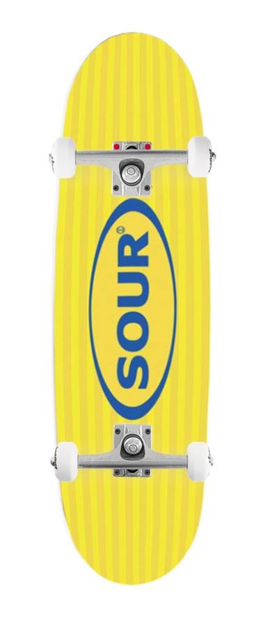 Sour Solution 'Hej' (Egg-shape) x Venom Custom Complete Skateboard - 8.375"