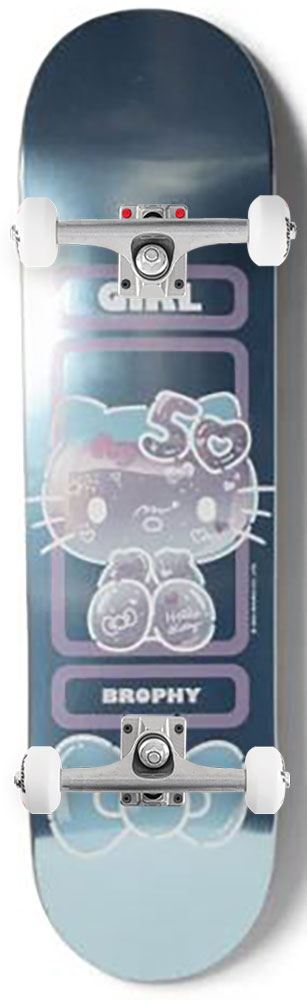 Girl x Hello Kitty Skateboard 50th Anniversary Andrew Brophy x Venom Custom Complete Skateboard - 8.25