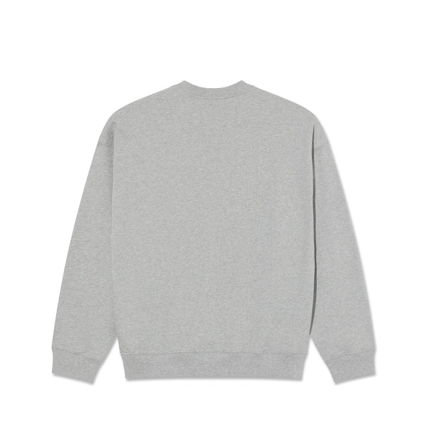 Polar Skate Co Dave Crewneck | Shy Bow (Heather Grey) - XL