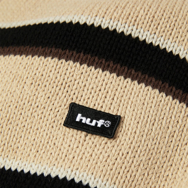 HUF Banks FZ Striped Hoodie (Tan)