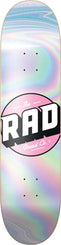 Rad Solid Skateboard Deck Holographic / Pink 8" - Skatewarehouse.co.uk