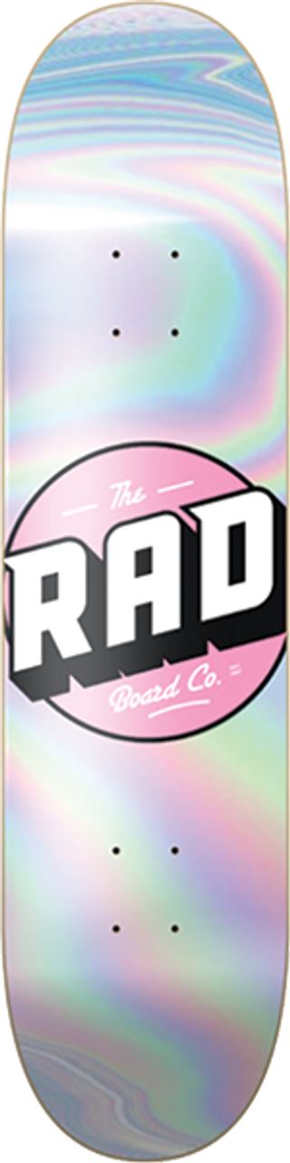 Rad Solid Skateboard Deck Holographic / Pink 8