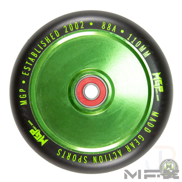 Madd Gear Mfx Corrupt 110Mm Wheels (2) - Green / Black - Skatewarehouse.co.uk