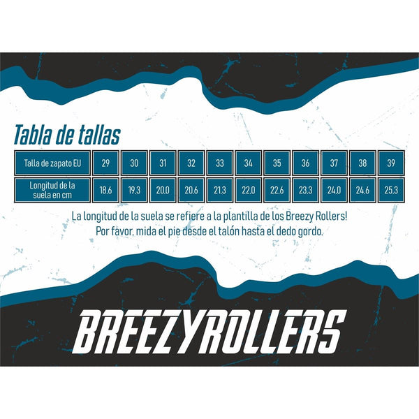 Breezy Rollers Classic White / Black - UK 6