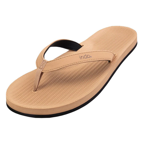 Indosole - Womens Flip Flops - ESSNTLS - Soil Light Shoes