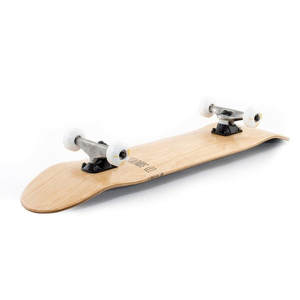 Enuff Logo Stain Natural Complete Skateboard Bundle - SFR Helmet & Pads