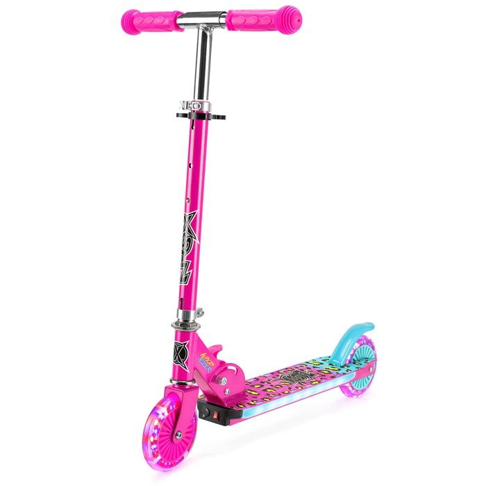 Xootz Wild Rider LED Scooter - Pink
