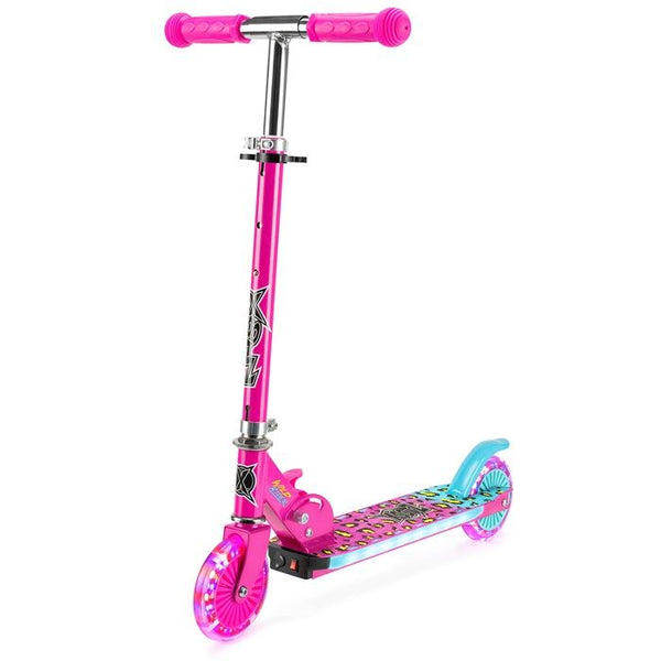Xootz Wild Rider LED Scooter - Pink