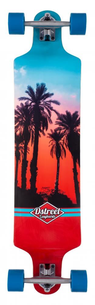 D Street Drop Down Hawaiian Complete Longboard - 9.5