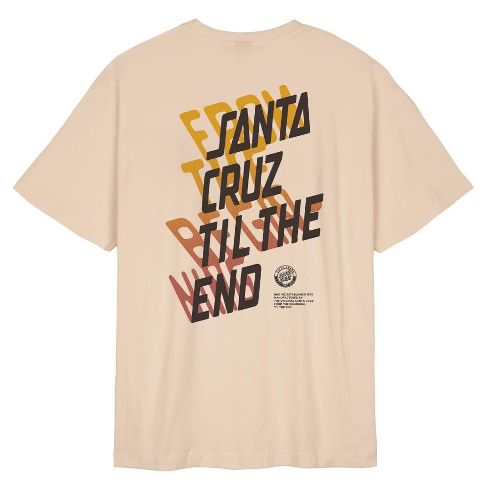 Santa Cruz All Gender T-Shirt Perspective - Oat - Skatewarehouse.co.uk