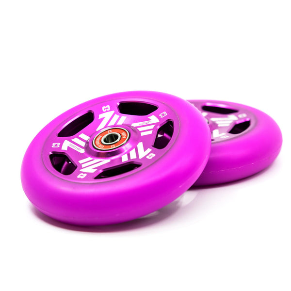 CORE Vent Hollow 110mm Stunt Scooter Wheel - Purple - Skatewarehouse.co.uk