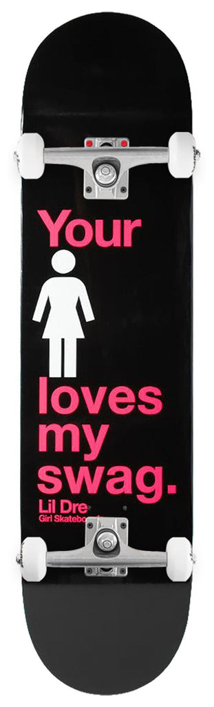 Girl Skateboard Loves my Swag Lil Dre x Venom Custom Complete Skateboard - 8.25" - Skatewarehouse.co.uk