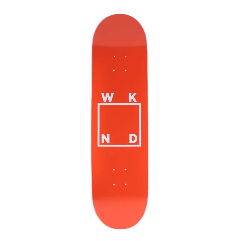 WKND Logo Board .125Sn Red Skateboard Deck - 8.0" - Skatewarehouse.co.uk