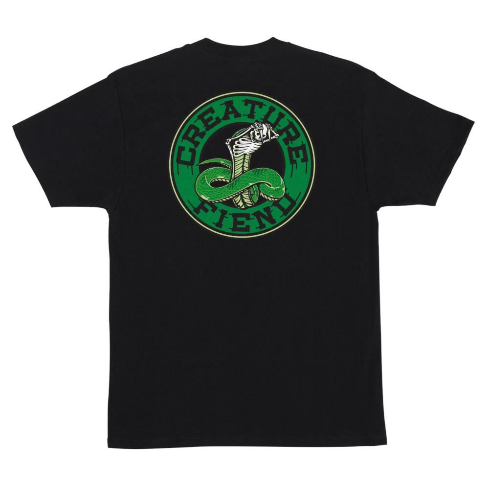 Creature T-Shirt Strike Fast - Black - Skatewarehouse.co.uk