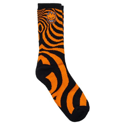 Spitfire Socks Bighead Fill Emb Swirl Orange / Black - O/S