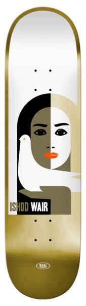 Real Ishod Peace Ltd Foil - Dbx Gold Skateboard Deck - 8.5