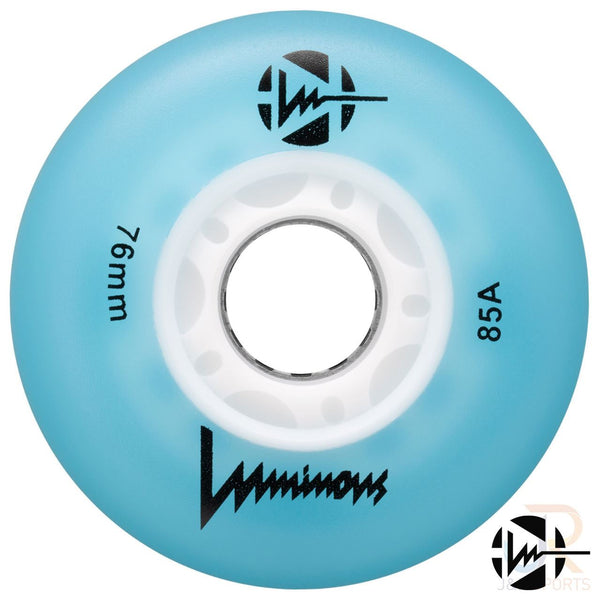 Luminous Led Inline Wheel (Set of 4 Wheels) - Blue - 76Mm/85A - Skatewarehouse.co.uk