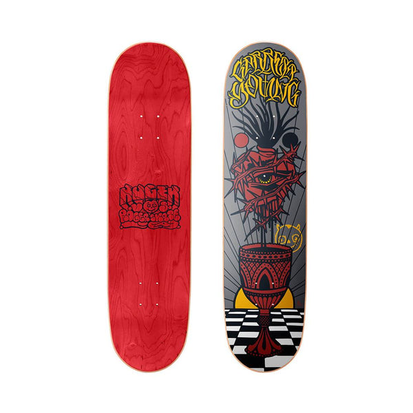 Roger Bleeding Heart Garret Young Medium Concave Roger Skateboard Deck - 8.25