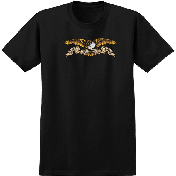 Anti Hero T-Shirt Eagle - Black / Multi - Skatewarehouse.co.uk