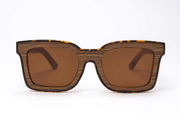 Luma Polzeath Recycled Sunglasses - Wood - Skatewarehouse.co.uk