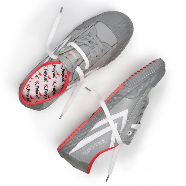 Feiyue Footwear Feiyue X Staple 1920 Martial Arts/Gym/Lifing Shoes - Grey / White Leather