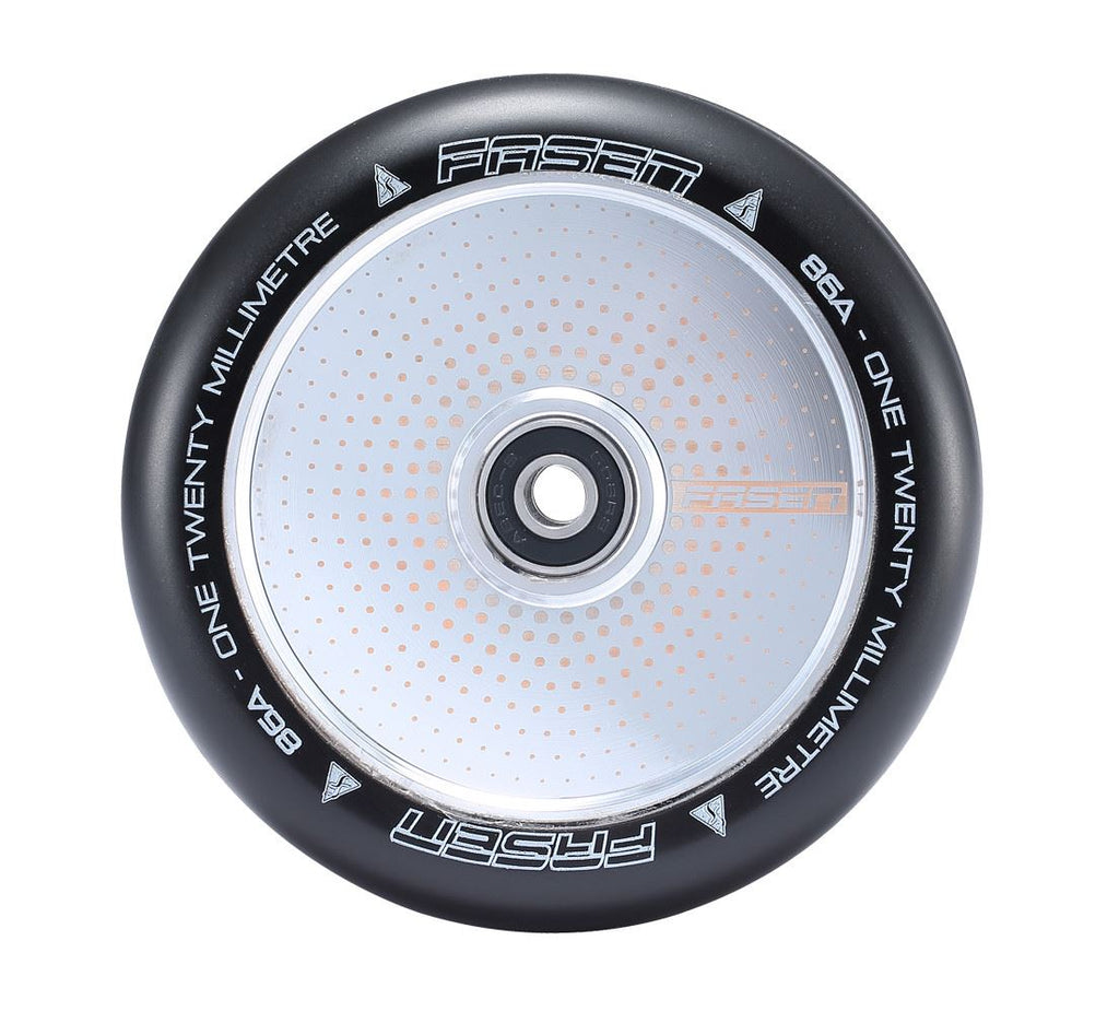 Fasen 120mm Hypno Hollowcore Dot - Chrome Scooter Wheel (Single)