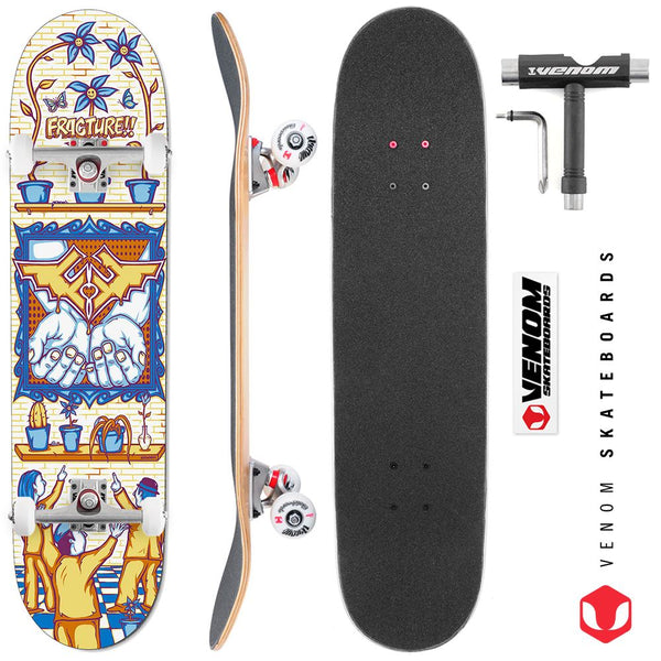 Fracture x Adswarm x Venom Core Custom Complete Skateboard - 7.75 - Skatewarehouse.co.uk