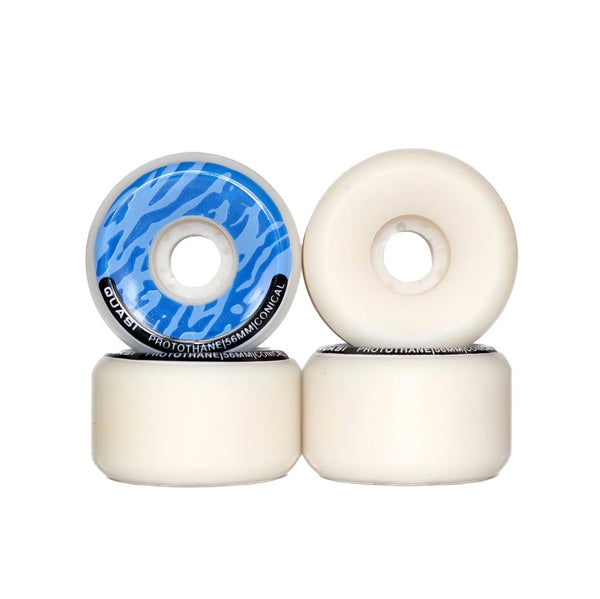 Quasi P-Thane Conical Shape (Blue) Skateboard Wheels - 56mm