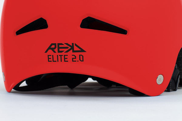 REKD Elite 2.0 Skateboard Skate Scooter BMX Helmet - Red - Skatewarehouse.co.uk