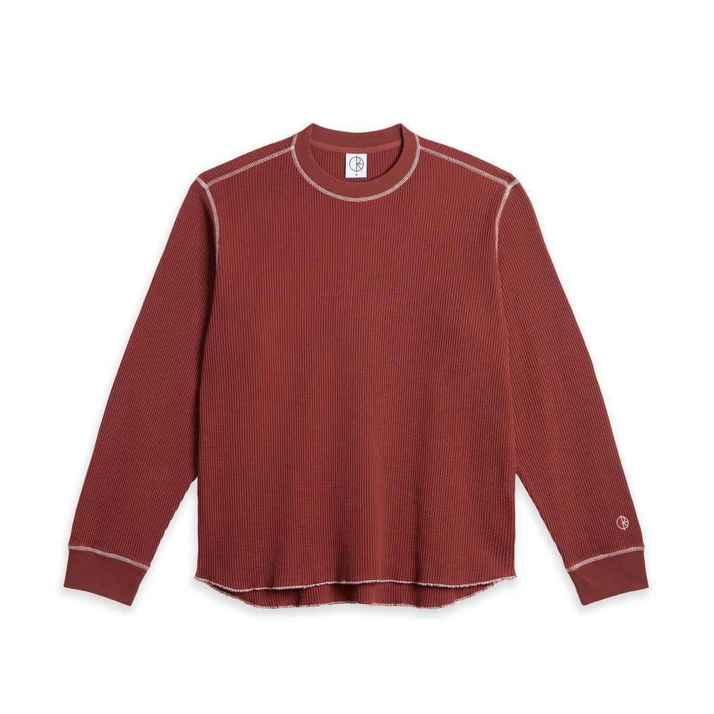 Polar Skate Co Dylan LS Tee (Wine / White) - L