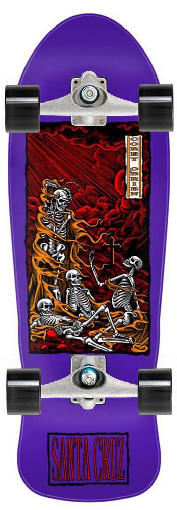 Santa Cruz Reissue O'Brien Purgatory x Carver Custom Surf Skate Skateboard CX - 9.85