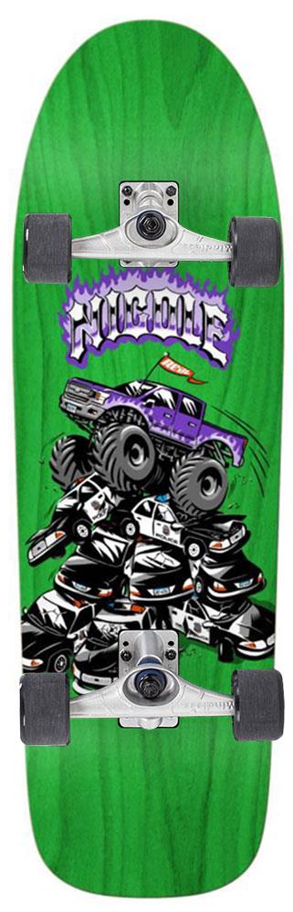 Real Nicole Pig Romp x Mindless Custom Surf Skate Skateboard - 9.75