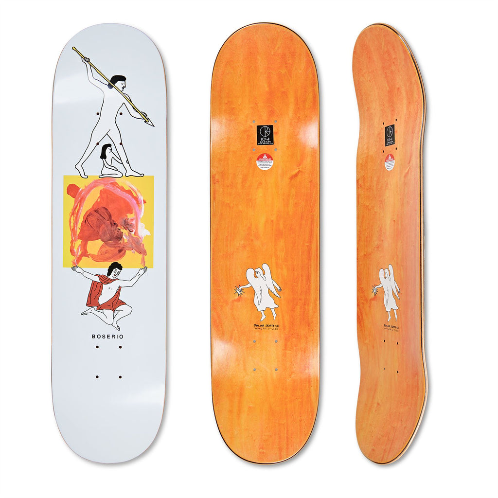 Polar Skate Co NICK BOSERIO - Family (Light Blue) Skateboard Deck - 8.5" - Skatewarehouse.co.uk