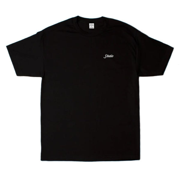 Studio Skateboards Script Tee Black - Skatewarehouse.co.uk