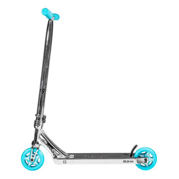 CORE SL3 Mini Complete Scooter - Chrome / Teal (17.5