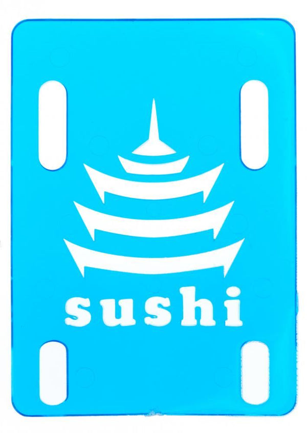 Sushi Riser Pagoda (each) Skateboard Hardware - 1/8 - Clear Blue