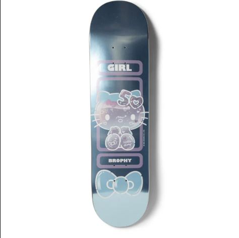 Girl x Hello Kitty Skateboard 50th Anniversary Andrew Brophy Skateboard Deck - 8.56