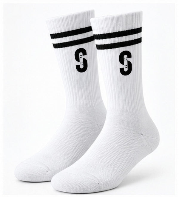 Skatewarehouse Crew Sock - White